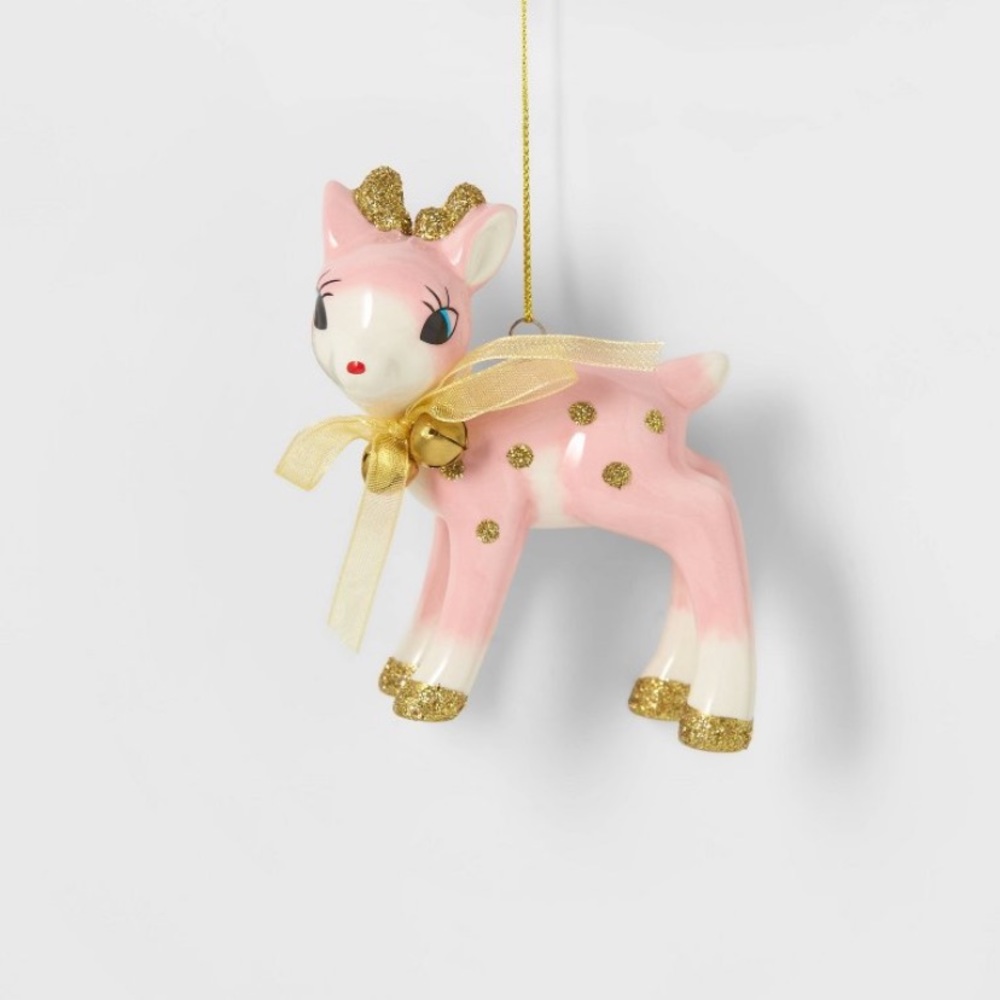 Pink Deer Target Wondershop Ornament New